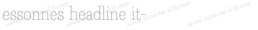 essonnes headline it字体转换